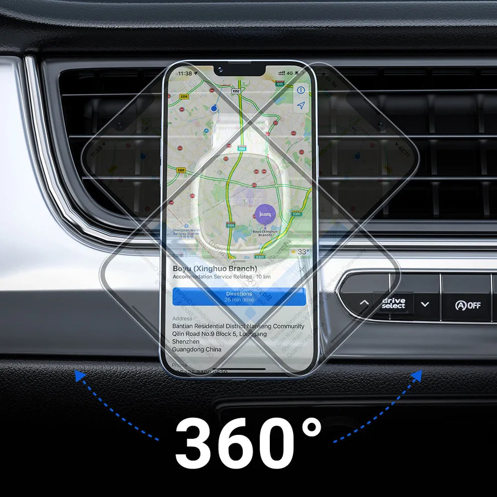 Acefast Magnetisk Mobilholder til Bil Ventilation - Grå