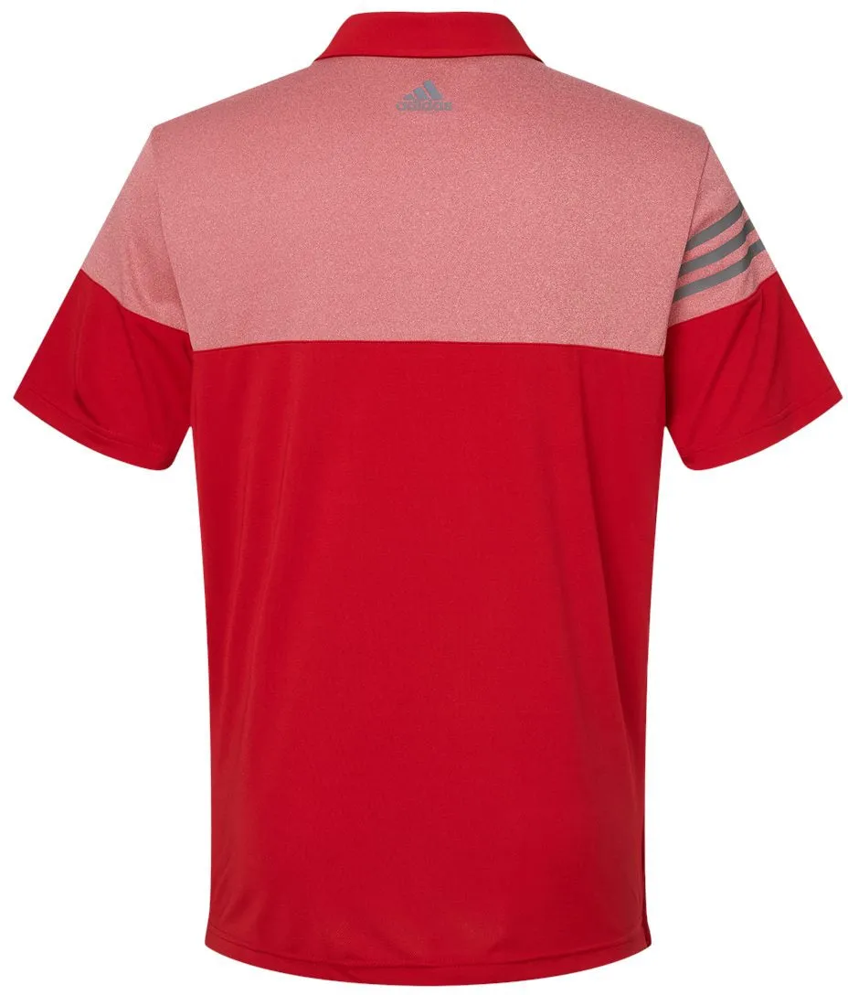 Adidas Heather 3Stripes Block Polo