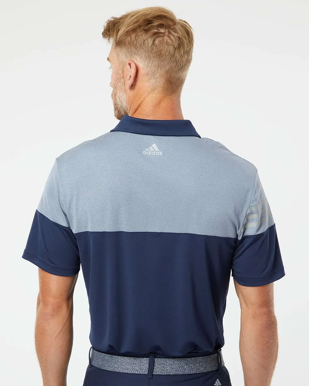 Adidas Heather 3Stripes Block Polo