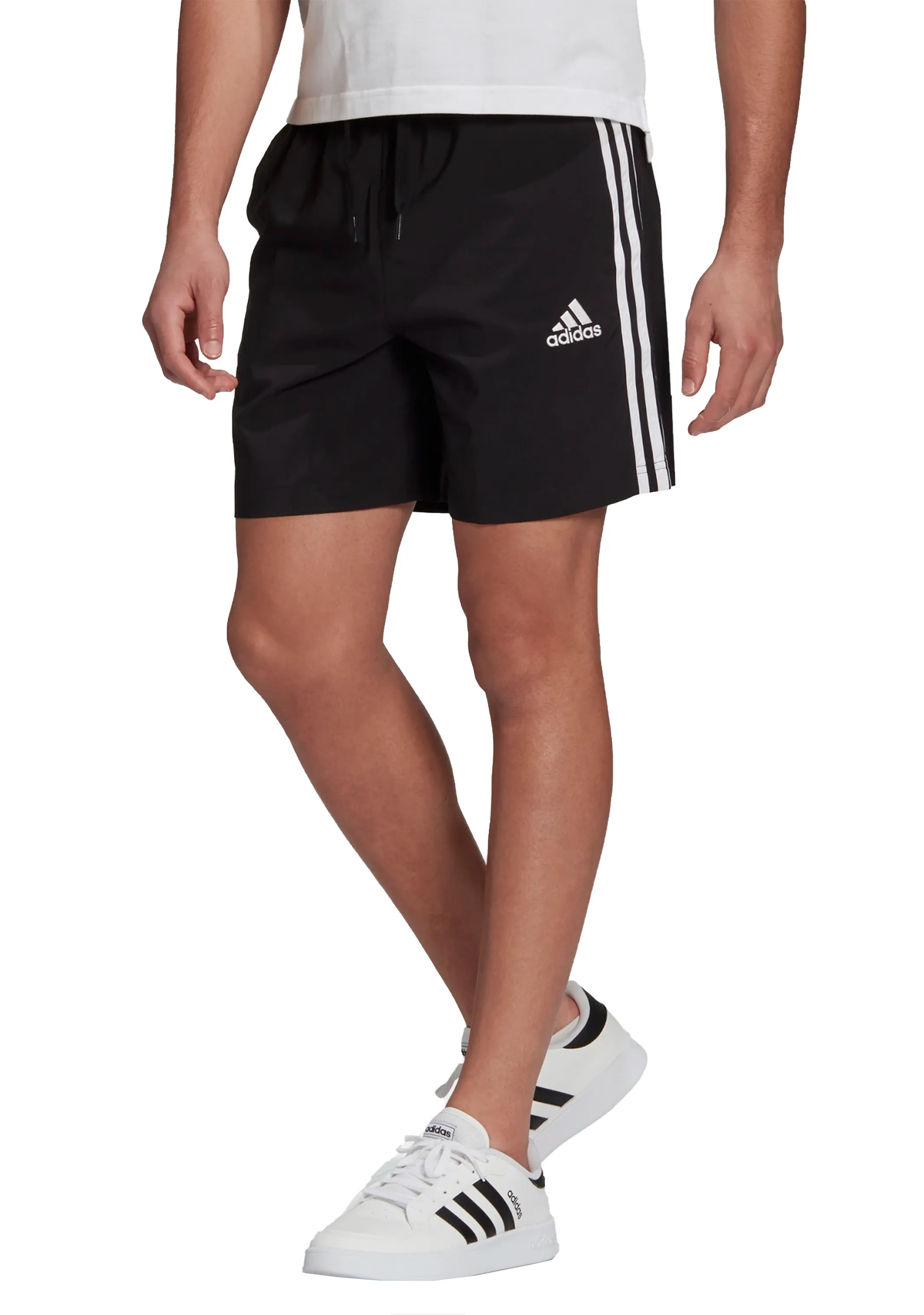 Adidas Mens Aeroready Essentials Chelsea 3-Stripe Shorts Black <br> GL0022