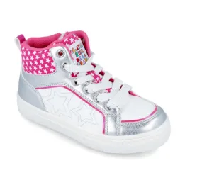 Agatha Ruiz de la Prada Silver & Fushia High Top Boot *Preorder