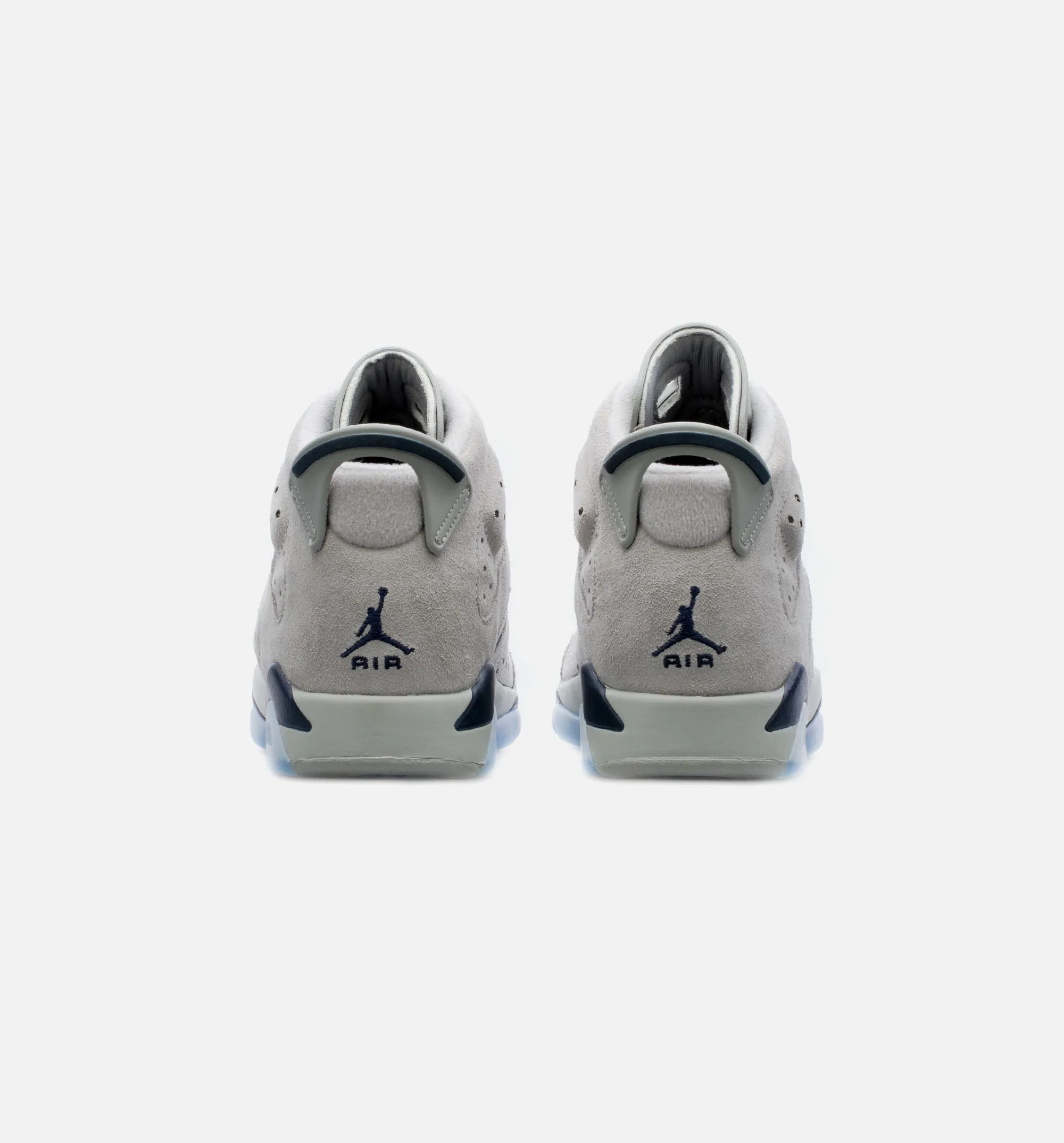 Air Jordan 6 Retro Georgetown Grade School Lifestyle Shoe - Grey/Navy Blue Free Shipping