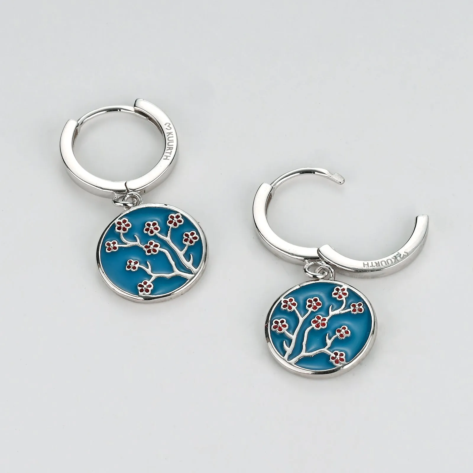 Almond Blossom - Enamel Earrings