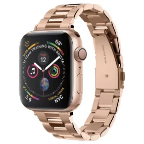 Apple Watch (38/40/SE/41MM) Spigen Modern Fit Band - Rustfri Stål Rem inkl. Stifter - Rose Gold