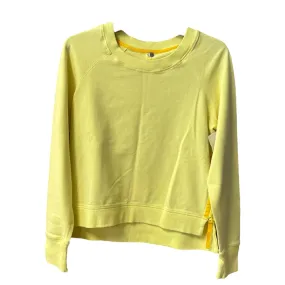 Athletic Sweatshirt Collar By Lululemon In Yellow, Size: 6