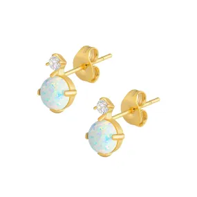 Atlas Opal Stud Earrings