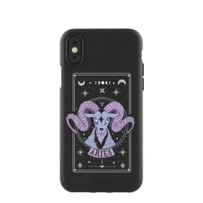 Black Aries iPhone X Case