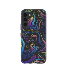 Black Galaxy Swirls Samsung Galaxy S22 Case