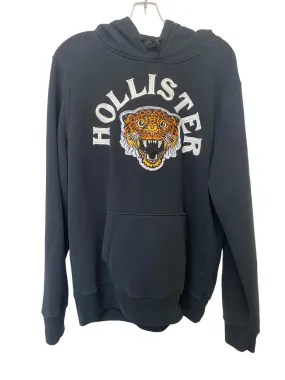 Black Sweatshirt Hoodie Hollister, Size L