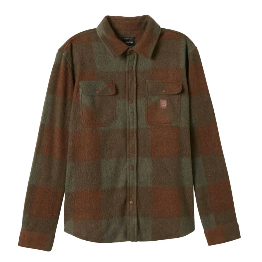 BOWERY L/S ARCTIC STRETCH FLEE BISON/OLIVE SURPLUS