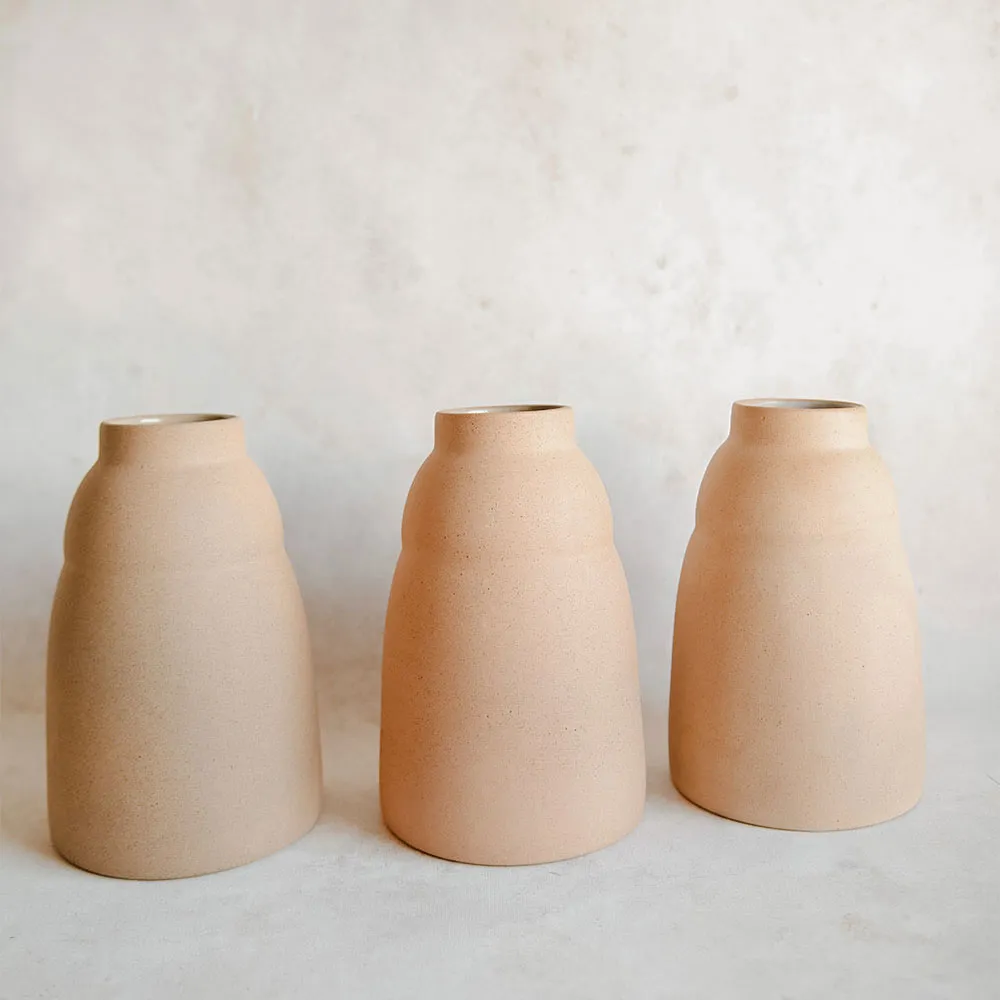 Ceramic Terracotta Vase - Light