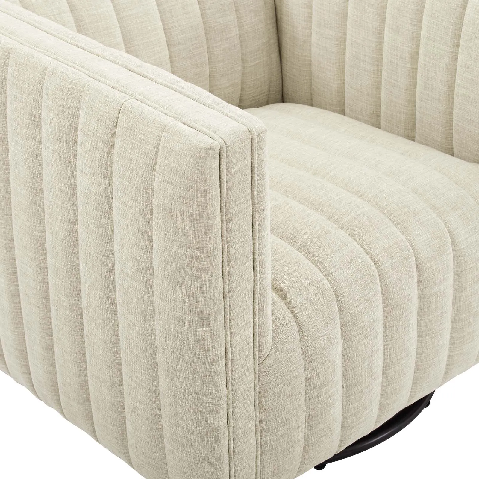 Conjure Tufted Swivel Upholstered Armchair