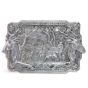 Elk Herd Oblong Tray