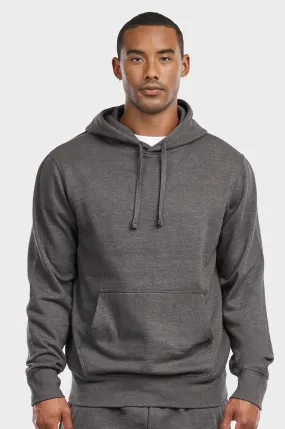 ET TU MEN'S LIGHTWEIGHT FLEECE PULLOVER HOODIE (HD1020E_CH-GR)