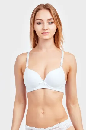 ET|TU LADIES FULL CUP COTTON PUSH UP BRA (BR4370PU)