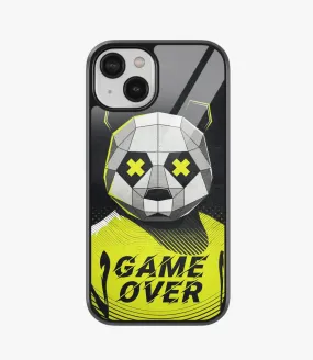 Game Over Panda Glass Case