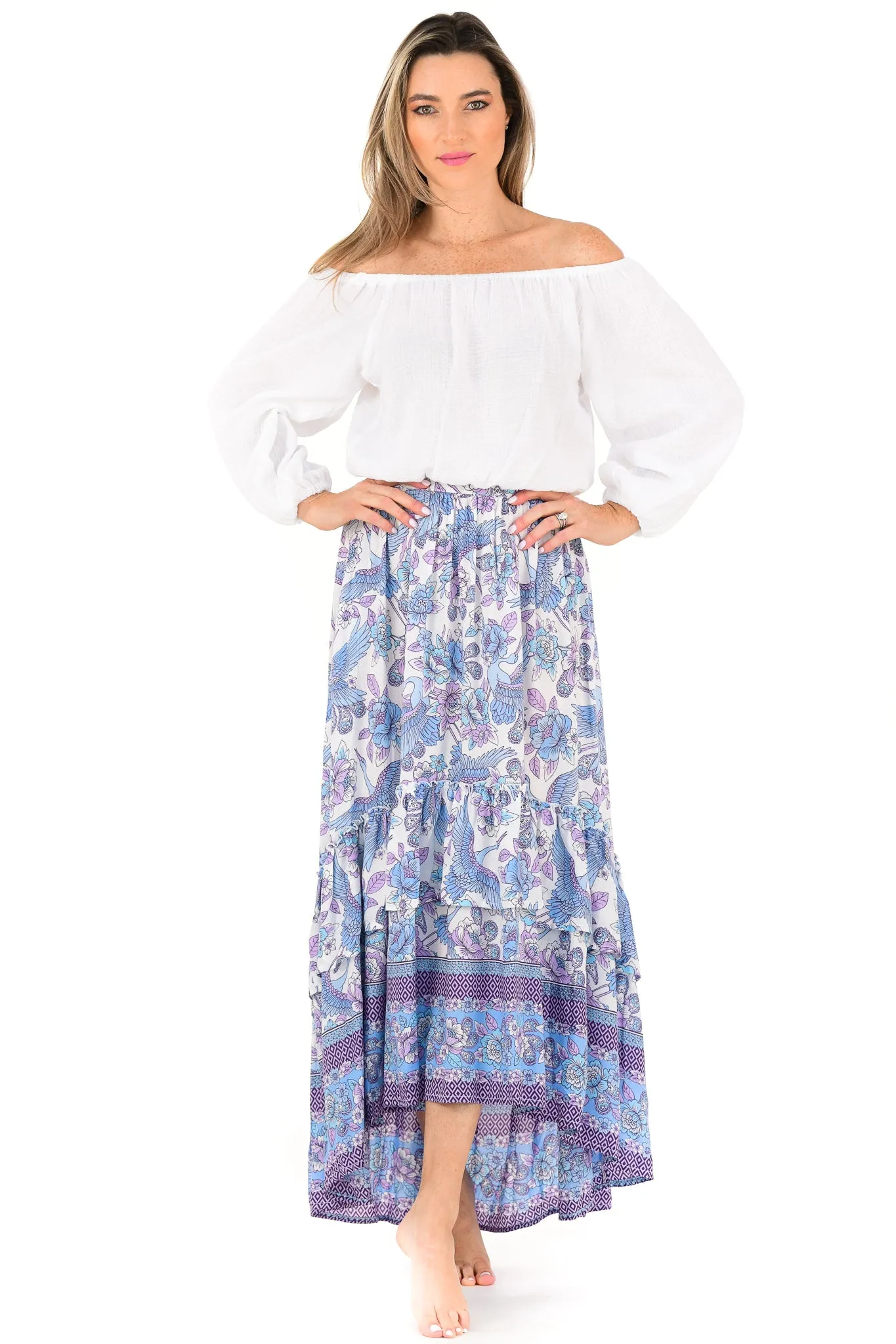 Jasmine Set Skirt / Blue-Violet