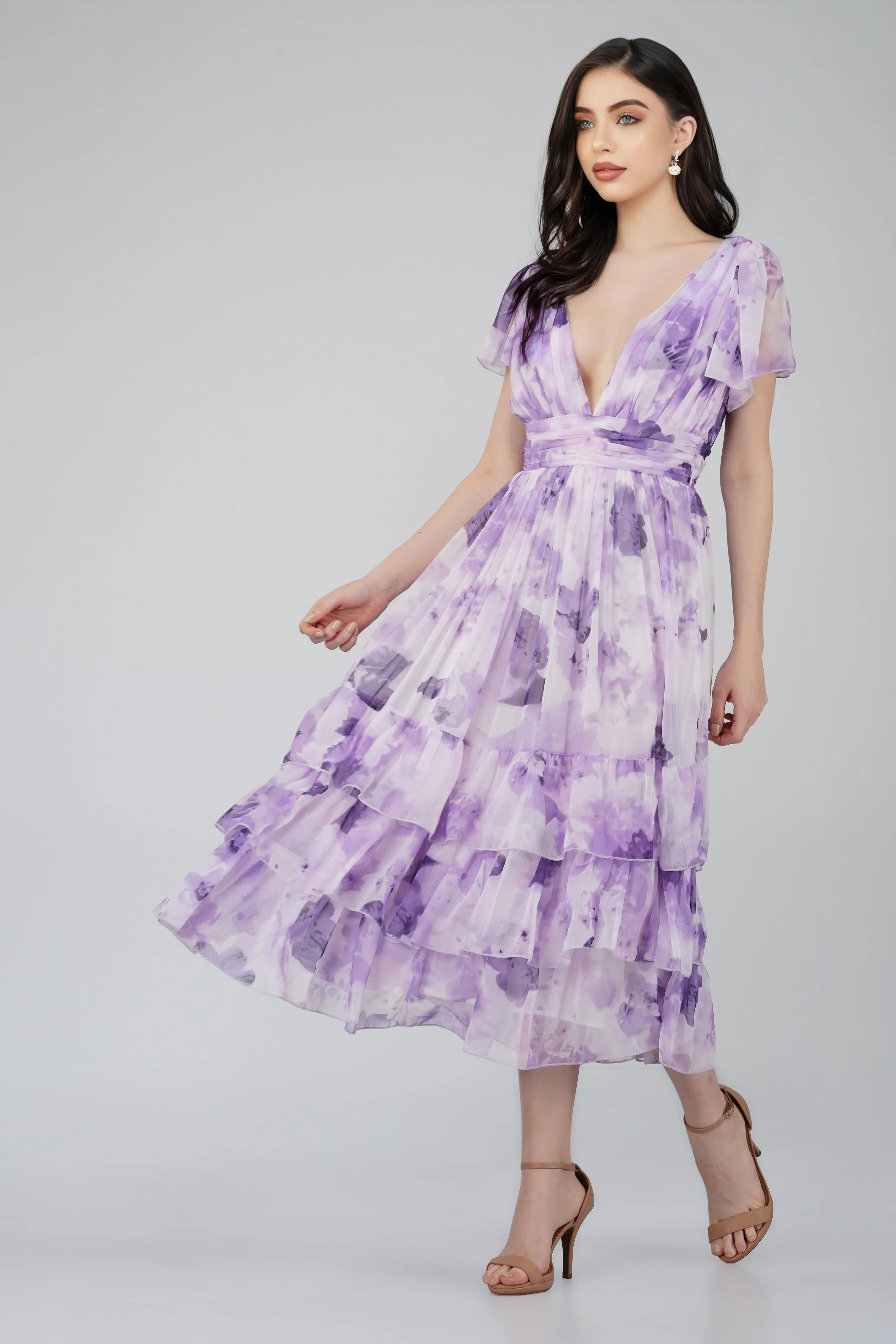 Madison Lavender Chiffon Bridesmaid Dress