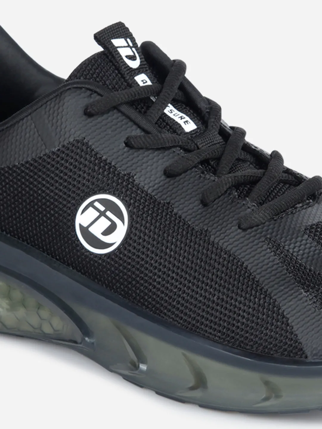 Men's Black Lace Up Sneaker (ID7514)