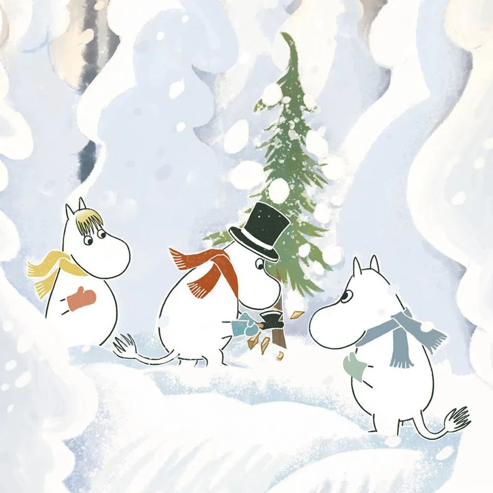 Moomin Cutting Tree Christmas Greeting Card - Hype Cards