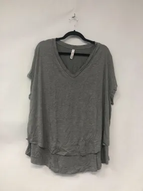 Outlet 6227 - V-Neck Boyfriend Nursing Tee - Light Grey - 3X