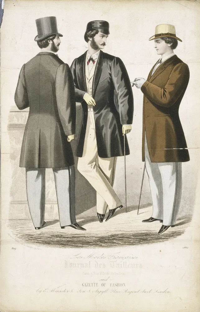 Plate from Les Modes Francaises and the Gazette of Fashion, May 1860