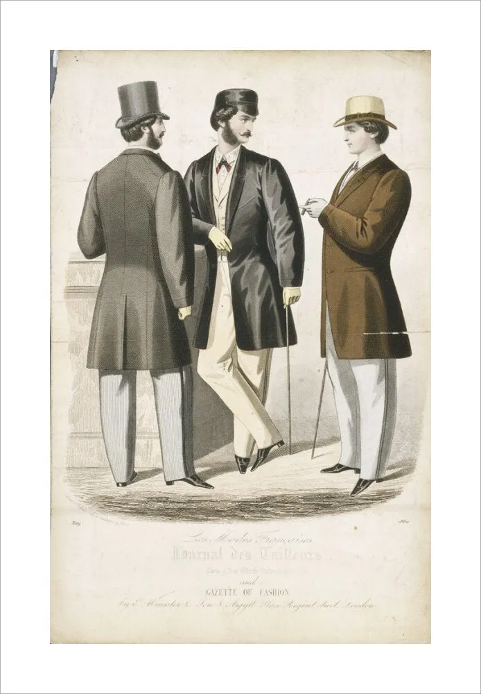 Plate from Les Modes Francaises and the Gazette of Fashion, May 1860