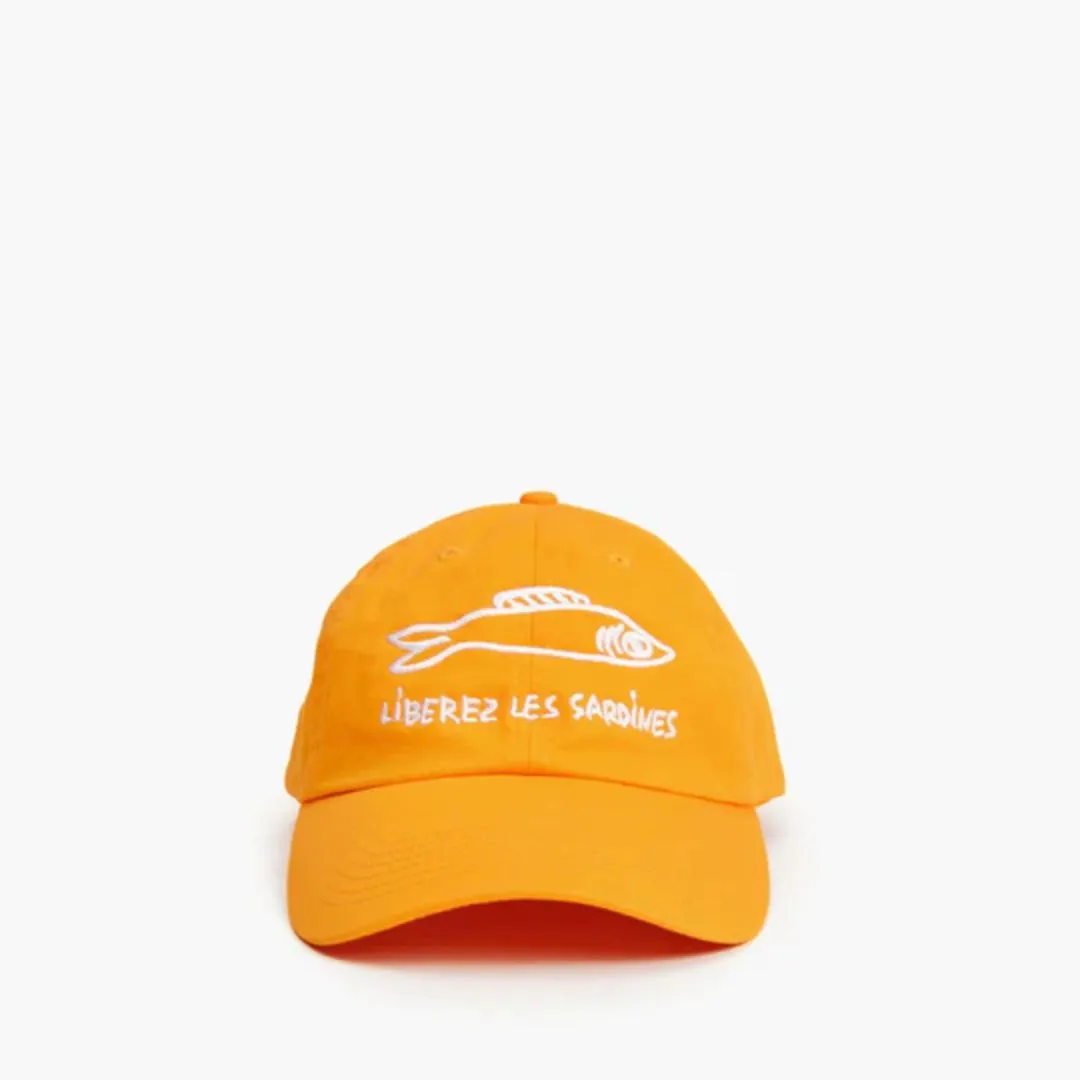 "Liberez Les Sardines" Baseball Hat (Marigold)