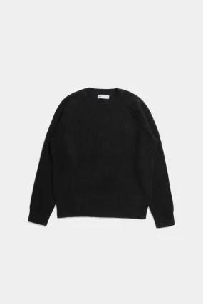 Raglan Crewneck - Charcoal