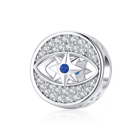 Star in the eye 925 Sterling Silver Bead Charm