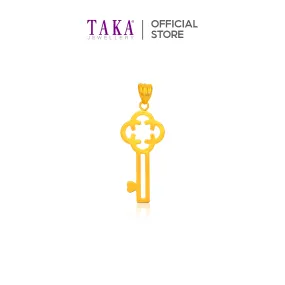 TAKA Jewellery 916 Gold Pendant Key