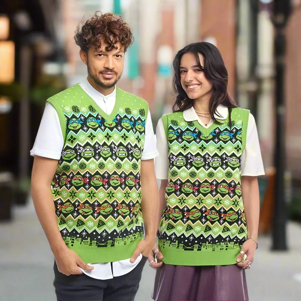 Teenage Mutant Ninja Turtles Christmas Knitted Vest Top