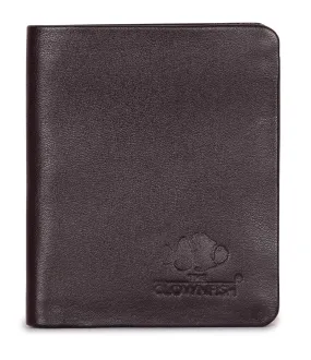 THE CLOWNFISH Breaker Stitchless Genuine Leather Wallet for Men's with RFID Protection - Brown