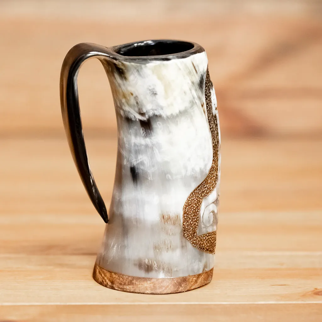 Thor's Hammer Carved Tankard